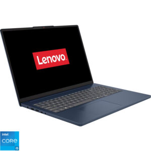 Laptop Lenovo 16'' IdeaPad Slim 3 16IRH10, WUXGA IPS, Procesor Intel® Core™ i5-13420H (12M Cache, up to 4.60 GHz), 24GB DDR5, 1TB SSD, Intel UHD, No OS, Cosmic Blue