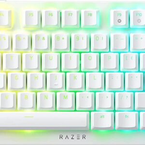 Tastatura Gaming Razer DeathStalker V2 Pro TKL White Low Profile Optical Switch Mecanica