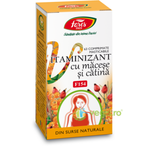 Vitaminizant Macese si Catina (F154) 63cpr masticabile