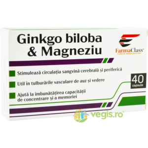 Ginkgo Biloba si Magneziu 40cps