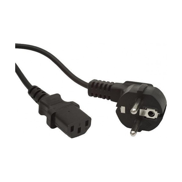 Cablu Alimentare cu priza Shuko cu impamantare si pini de 4.9mm, lungime cablu: 1.8m, bulk, Negru, GEMBIRD (PC-186)