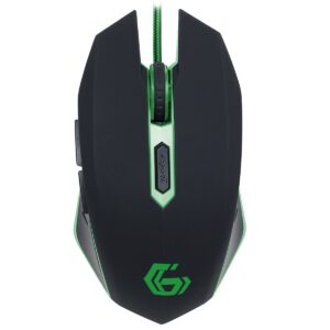 Mouse GEMBIRD Gaming (MUSG-001-G), 2400dpi, USB, green