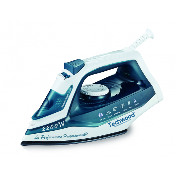 Fier de calcat Techwood TFV-2207, 2200W, talpa inox, spray, aburi, autocuratare