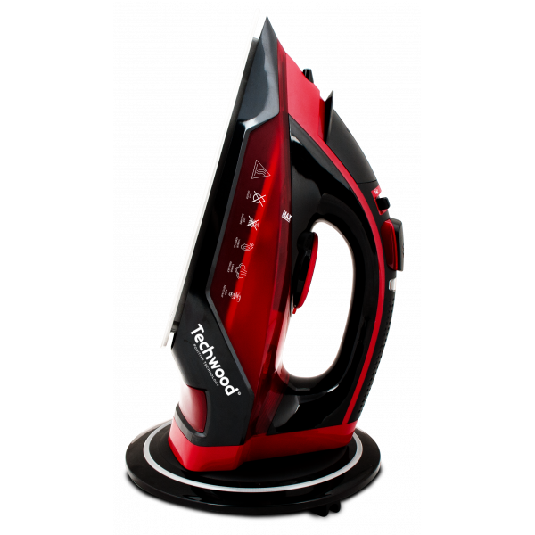 Resigilat!Fier de calcat fara fir Techwood TFS-246, 2000W, autocuratare, antipicurare, talpa ceramica