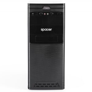 CARCASA Spacer Pirate cu sursa 500W (ventilator 12cm), HD audio, ATX Mid-Tower, Front USB+Audio, (Black), 'SPC-PIRATE'