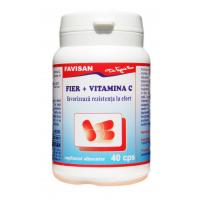 Fier + vitamina c b050 40cps FAVISAN