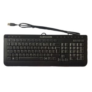 Tastatura ALIENWARE, layout: belgiana, Multimedia, USB, Negru