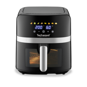Friteuza cu aer cald Techwood TFR-806SHD, 8L, 1700W, 8 programe, pana la 200°c
