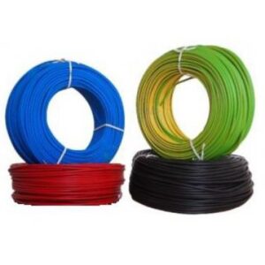 Rola 100m conductor masiv din cupru FY 6 (H07V-U) rosu/albastru/maro/negru/galben-verde