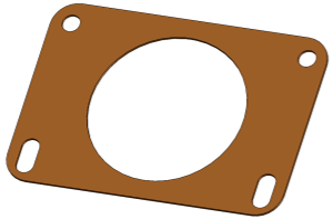 Garnitura etansare capac snec alimentare pentru centrale si termoseminee pe peleti Fornello Fiama Confort 12182530 kW