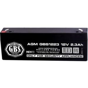 Acumulator 12V 2.3Ah Pentru Sisteme de Alarma, Baterie 12V F1, TED Electric GBS1223F1
