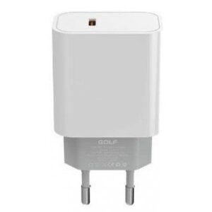 Alimentator Incarcator de la Retea la 1x USB tip C PD 30W Alb, Golf GF-U32