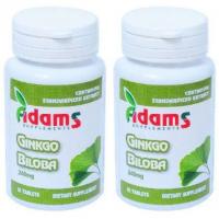 Ginkgo biloba 60cps PROMO 1+1 GRATIS 1buc ADAMS SUPPLEMENTS