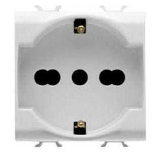 Priza 2M 16A Gewiss Chorus GW10204, alb