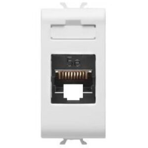 Priza date RJ45 CAT5E FTP 1M Gewiss Chorus GW10422, alb