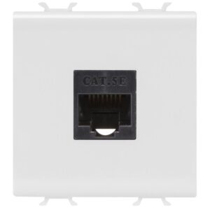 Priza de date UTP RJ45 CAT.5E 2 module Gewiss Chorus GW10434, alb