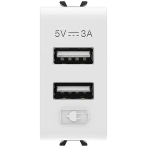 Sursa alimentare usb 1 modul Gewiss Chorus GW10447 , alb