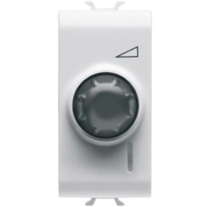 Variator rotativ cap scara 1 modul Gewiss Chorus GW10567, 100-500W, alb