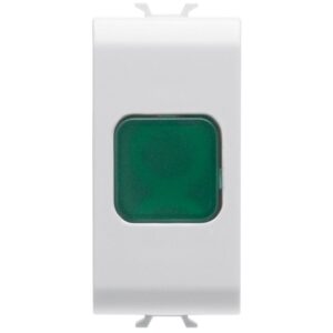 Lampa de semnalizare verde 1 modul Gewiss Chorus GW10622
