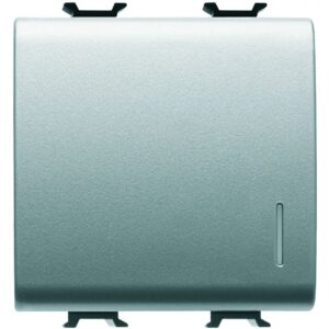 Intrerupator cu revenire+led 2 module Gewiss Chorus GW14172, titan