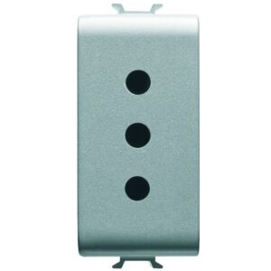 Priza 1 modul standard italian Gewiss Chorus GW14201, titan