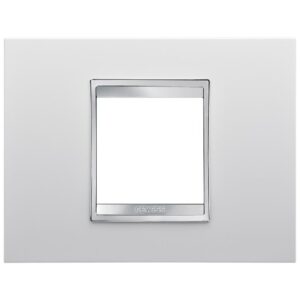 Rama ornament 2 module Gewiss Chorus Lux GW16202TB, alb