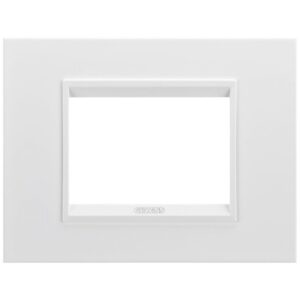 Rama ornament 3 module Gewiss Chorus Lux GW16203YB, monocrom alb