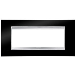 Rama ornament 6 module Gewiss Chorus Lux GW16206TN, negru toner