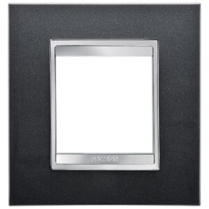 Rama 2 module Gewiss Chorus Lux GW16222VA, ardezie