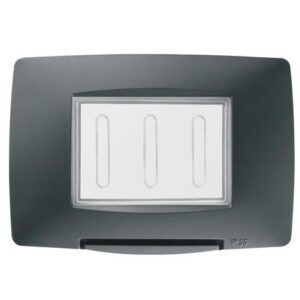 Rama de etansare 3 module IP55 Gewiss Chorus GW16703TN, negru