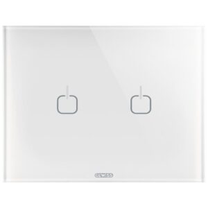 Rama ornament 3 module 2 simboluri Gewiss Chorus Ice Touch GW16952CB, alb