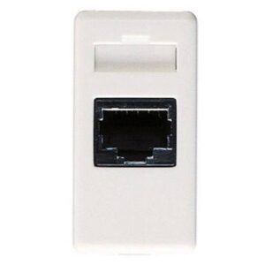 Priza telefon 1 modul RJ11 Gewiss System GW20251, alb