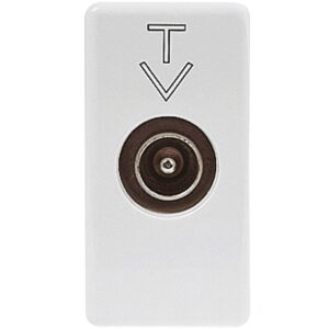 Priza TV de trecere 1M Gewiss System GW20382, alb