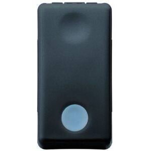 Intrerupator simplu 1 modul cu led Gewiss System GW21572, negru