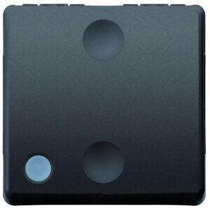 Intrerupator cap scara cu led (neinclus) 2 module Gewiss System GW21589, negru