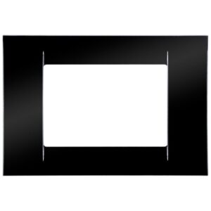 Rama ornament 3 module Gewiss System Virna GW22113, negru toner