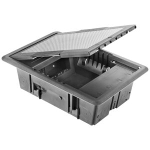 Doza de pardoseala 10 module cu capac de inox Gewiss System GW24611