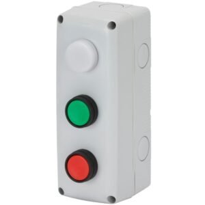 Carcasa cu 3 butoane D.22 START-STOP-LAMPA 1NO/1NC IP66 Gewiss GW27204