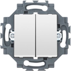 Comutator scara dublu GEWISS GW35052W, 1P 10AX ALB