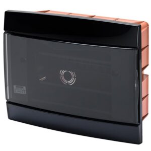 Tablou decorativ incastrat 8+1/2 module negru Gewiss GW40225TN