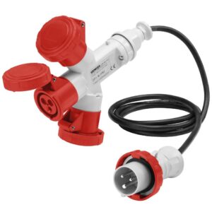 Adaptor 3 cai IP67 3P+E 16A 400V+cablu 2m Gewiss GW64055