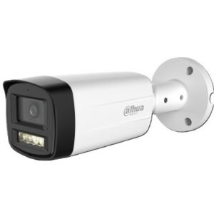 Camera bullet HDCVI Dahua HAC-HFW1500TH-IL-A-0280B-S3, 5MP, 2.8mm, Starlight, Smart Dual Light (IR+WL) 80m, IP67, microfon incorporat