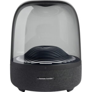Sistem audio Harman Kardon Aura Studio 3, Bluetooth, Sunet 360 grade, Lumina ambientala, 130W RMS, Negru