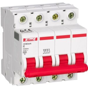 Siguranta automata 4P 6A curba C 4.5kA Himel HDB3WL4C6