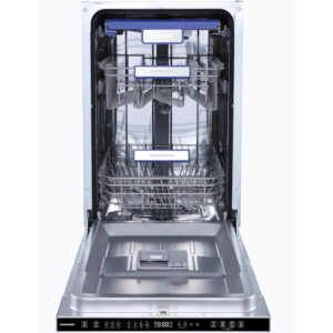 Masina de spalat vase incorporabila HDW-BIM45710AD+++, Slim, 10 seturi, 7 programe, Clasa D, Dual Zone, Deep Clean, AquaStop, Deschidere automata usa, 45 cm