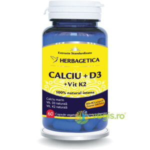 Calciu Cu D3 Si K2 Mena Q7 Naturala 60Cps