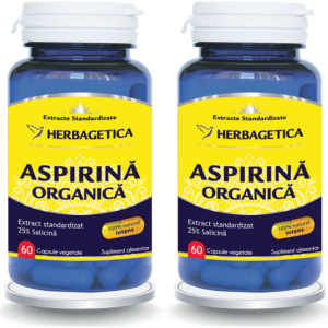 Pachet Aspirina Organica 60cps+60cps (50% reducere la al doilea produs)