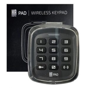 Tastatura wireless pentru automatizari HR PAD, neagra, IP54 pentru exterior, functionare cu baterii AAA
