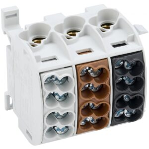 Clema derivatie, 25mm , 3poli, izolata Schrack IK026183-A / 080130-X-4