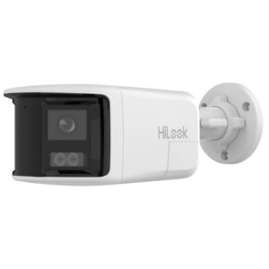 Camera supraveghere exterior IP panoramica cu iluminare duala Hikvision HiLook IPC-B460HAD-LUF/SL, 6 MP, 2.8 mm, IR/lumina alba 30 m, microfon si dif